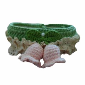 Lily of the Valley Handmade Crochet Necklace Collar Dog Scarf Bib