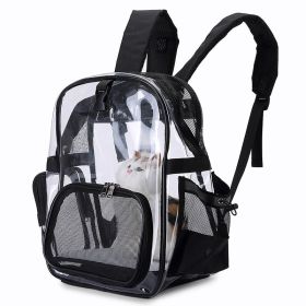 Transparent Backpack Carrier for Small Dog Breathable Mesh