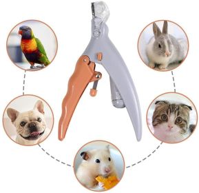 LED Light Dog Nail Clipper 5X Magnification Doubles as a Nail Trapper