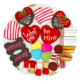 Dog Treats Gift Box Valentines Love Theme