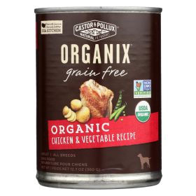 Organic Grain Free Food - Chicken & Vegetables- Case