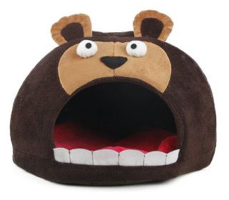 Roar Bear Snuggle Plush Polar Fleece Dog Bed