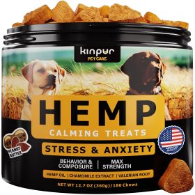 Natural Calming Chews for Dogs with Hemp Oil & Valerian Root