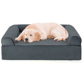 Orthopedic Memory Foam Bed w/ Headrest-Large Dogs