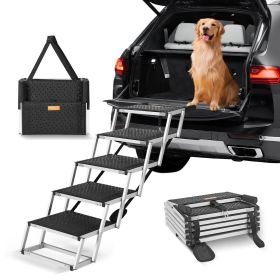 VEVOR Dog Stair for Cars 5-step Aluminum Loads up to 150 lbs