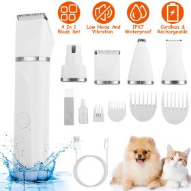 Dog Hair Cordless Trimmer 4In1 Grooming Kit