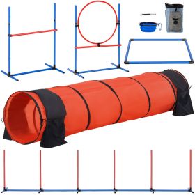 Agility Training Equipment 5 PCS Set Upgrade w/ Hurdles Extended Tunnel