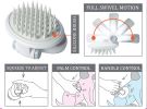 Dog Brush 'Gyrater' Swivel Travel Silicone Massage