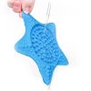 sea star dog slow feeder suction cup licking pad