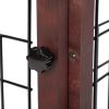 Wooden Dog Gate Adjustable Indoor Freestanding