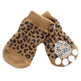 Knitted Socks Dog Paw Protection Poodle Teddy Socks