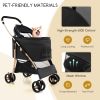 Dog Stroller Removable Seat Carrier Foldable 3-In-1