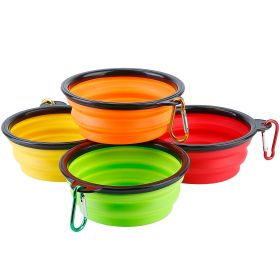 4Pcs Silicone Collapsible Dog Travel Bowls BPA Free