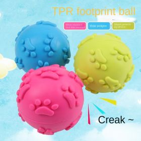 3pcs dog toy footprint ball 6cm sounding ball