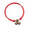 Dog Collar w/ Bell Pendant Lightweight 7-11 inches, Red rope