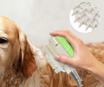 3 Gear in One Dog Shower Bathing & Massaging,