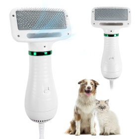 Dog hair dryer 2 n 1 hair Dryer w/ Slicker Brush;