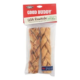 Dog Chews Good Buddy Braided Sticks - Case Of 9