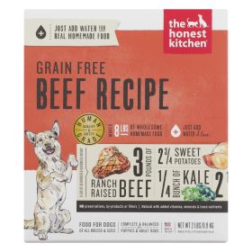 Dog Food - Grain-free Beef Recipe - Case Of 6 - 2 Lb.