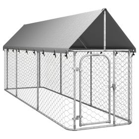 Outdoor Dog Kennel with Roof