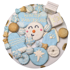 Dog Treats Gift Box Winter Theme