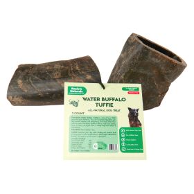 Water Buffalo Horn Tuffie- 100% Natural Treat & Chews; Dental Toys;  2-7.5 oz