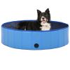 Dog Swimming Pool Blue 47.2"x11.8" PVC Foldable