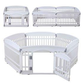 Indoor Outdoor Small Puppy Fence Folding Cage 6 Panels