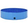 Dog Swimming Pool Blue 47.2"x11.8" PVC Foldable