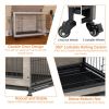 Dog Crate Furniture 38 Inch Heavy-Duty Gray