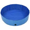 Dog Swimming Pool Blue 47.2"x11.8" PVC Foldable