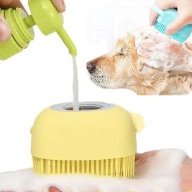 Bathroom Puppy Big Dog Bath Massage Gloves Brush (Color: pink, Size: 8.5x7.9x5.5cm)