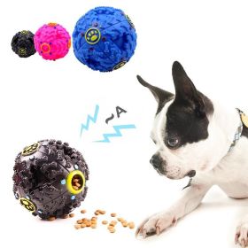 Squeaker Missing Food Ball Squeak Big Dog Puzzle Toy (Color: Black, Size: 7cm)