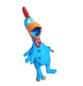 Screaming Chicken Squeeze-Bite Resistant Dog Chew Toy (Color: Blue)