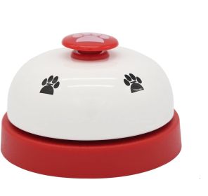 Training Clicker Non Skid Base, Potty Dog Training Clock (Color: Red)