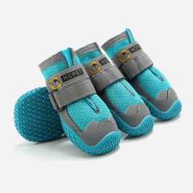 Waterproof Socks Non-Slip-3M Reflective Adjustable Strap (Color: Blue, Size: S)