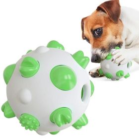 Dog Toy Interactive Chew Toy Non Toxic Bite Resistant Rubber Ball (Color: Green)