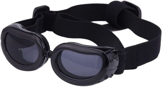 Goggles UV Protection Waterproof Windproof Anti-Fog Eye Glasses (Color: Black)