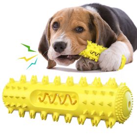 Toothbrush for Dogs Molar Stick Chew Tooth Cleaner Chew Toy (Color: Yellow)