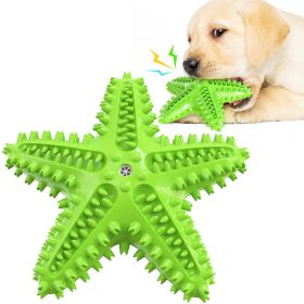 Sea Star Shaped Dog Toothbrush Grinding Sound Toy (Ships From: CN, Color: C)