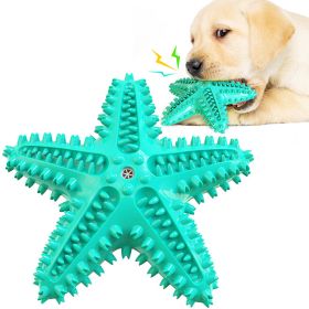 Sea Star Shaped Dog Toothbrush Grinding Sound Toy (Ships From: CN, Color: A)