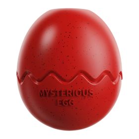 Large Dog Chew Toy Dinosaur Eggs Slow Feeder Chew, Release Anxiety (Ships From: China, Color: Red)