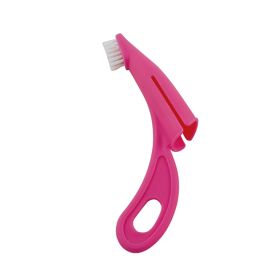 Puppy Finger Toothbrush Dogs Teeth Best Dental Care (Color: pink)