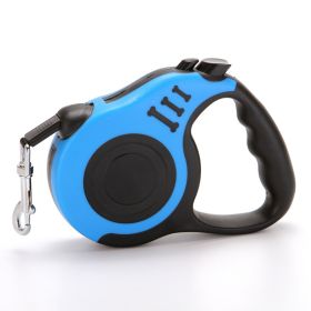 Dog Leash Retractable  Anti-Slip - One-Handed Brake (Color: Blue)