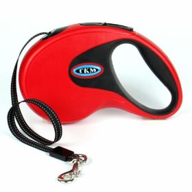 Retractable Dog Leash w/ Automatic Break & Lock System (color/length: red 3M)