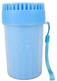 Portable Dog Paw Washer Cup Paw Cleaner (Color: Blue, Size: Large)