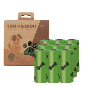 Degradable Bone Print Doggie Poop Bags (Quantity: 9 Rolls (135 Bags))