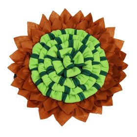 Snuffle Mat For Dog Sniffing Pad; Interactive Puzzle (Color: Green)