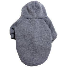 Sweatshirt W/ Hoodie; Machine Washable Sweater (Color: Grey, Size: XXL)