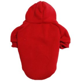 Sweatshirt W/ Hoodie; Machine Washable Sweater (Color: Red, Size: L)